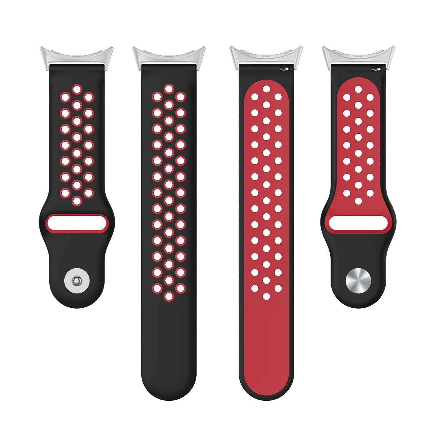 Correa deportiva Google Pixel Watch 4 - 41mm (negro/rojo)