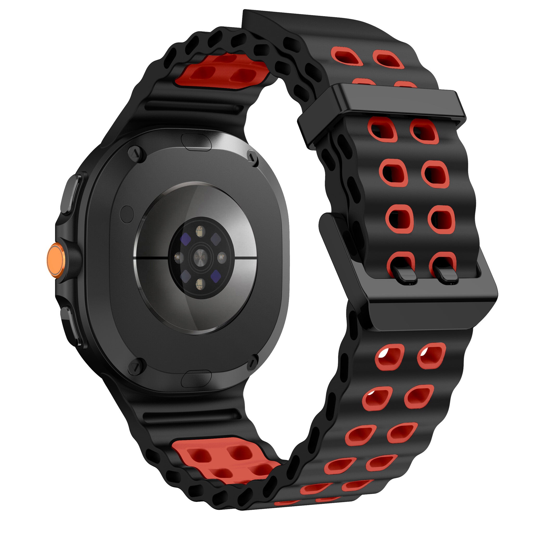 Samsung Galaxy Watch 8 - 40mm Ocean Strap (Black/Red)