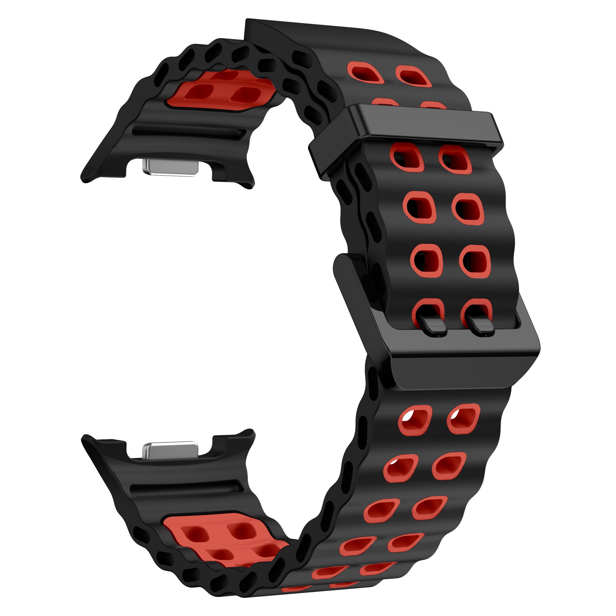 Correa Ocean Samsung Galaxy Watch 8 - 44mm (negro/rojo)