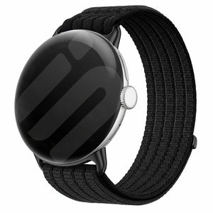 Google Pixel Watch 1/2 Ultra Thin Nylon Strap (Black)
