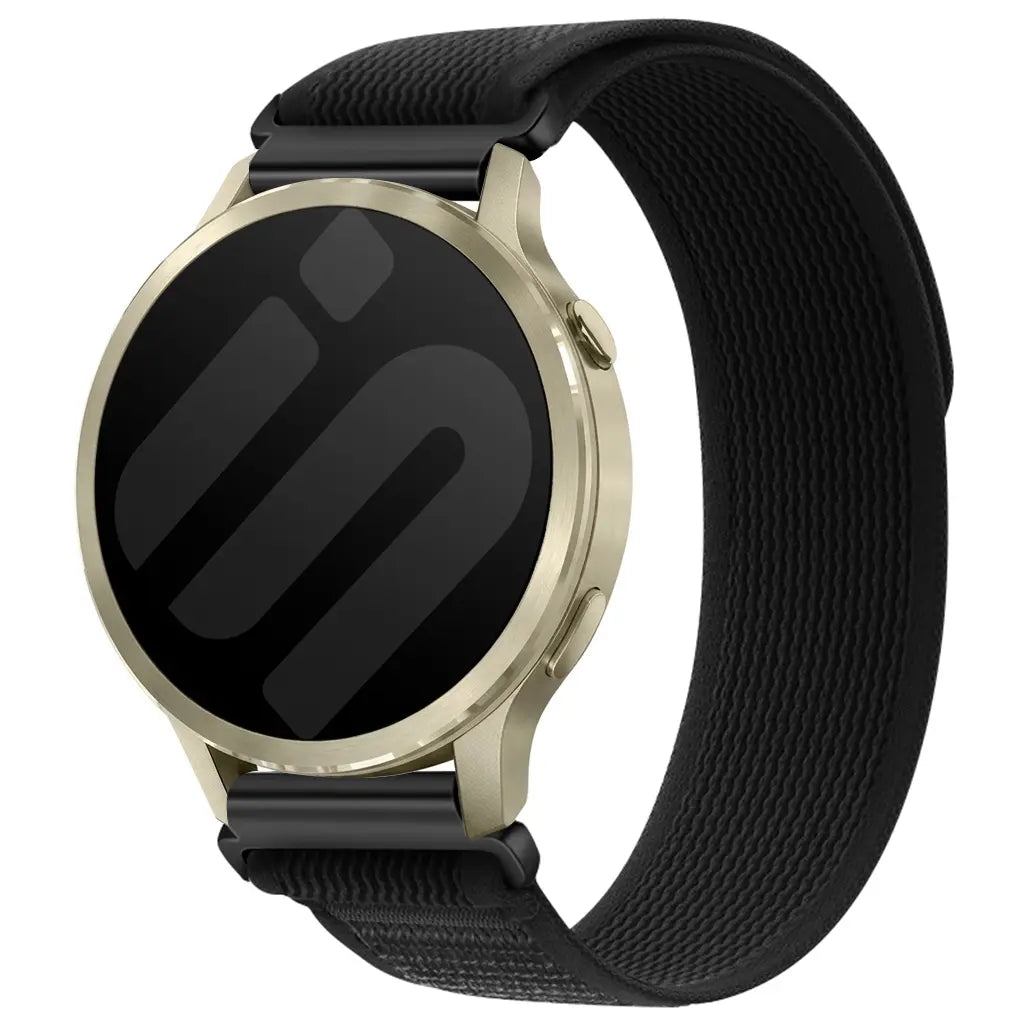 Correa nylon trail Garmin Vivoactive 6 (negro)