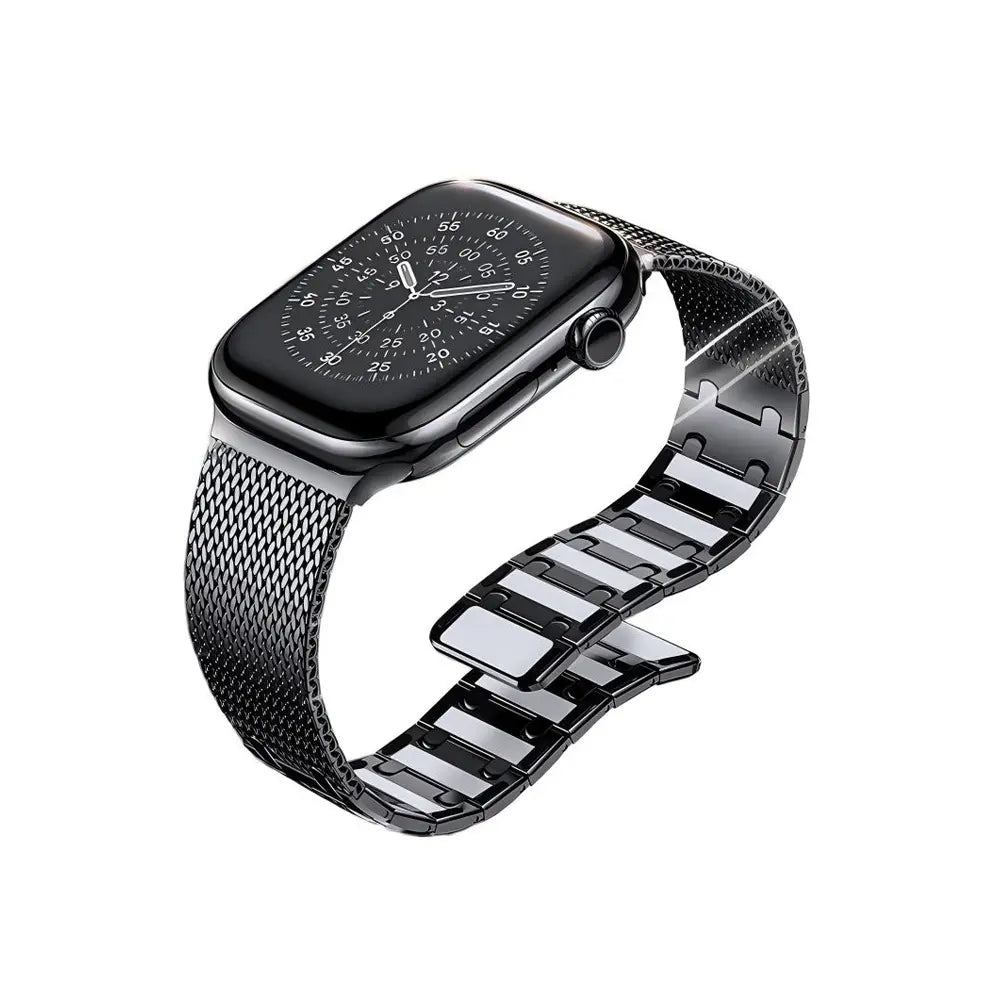 Apple Watch Solid Milanese Strap (Black)