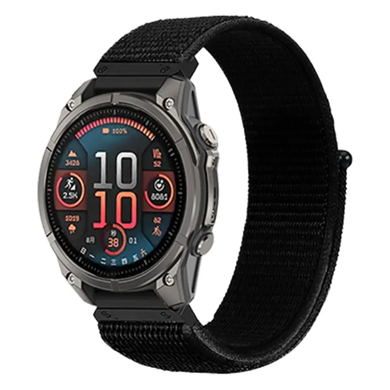 Correa nylon premium Garmin Descent MK3i - 43mm (negro)