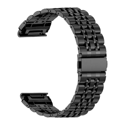 Correa acero '7 beads' premium Garmin Approach S60 (negro)