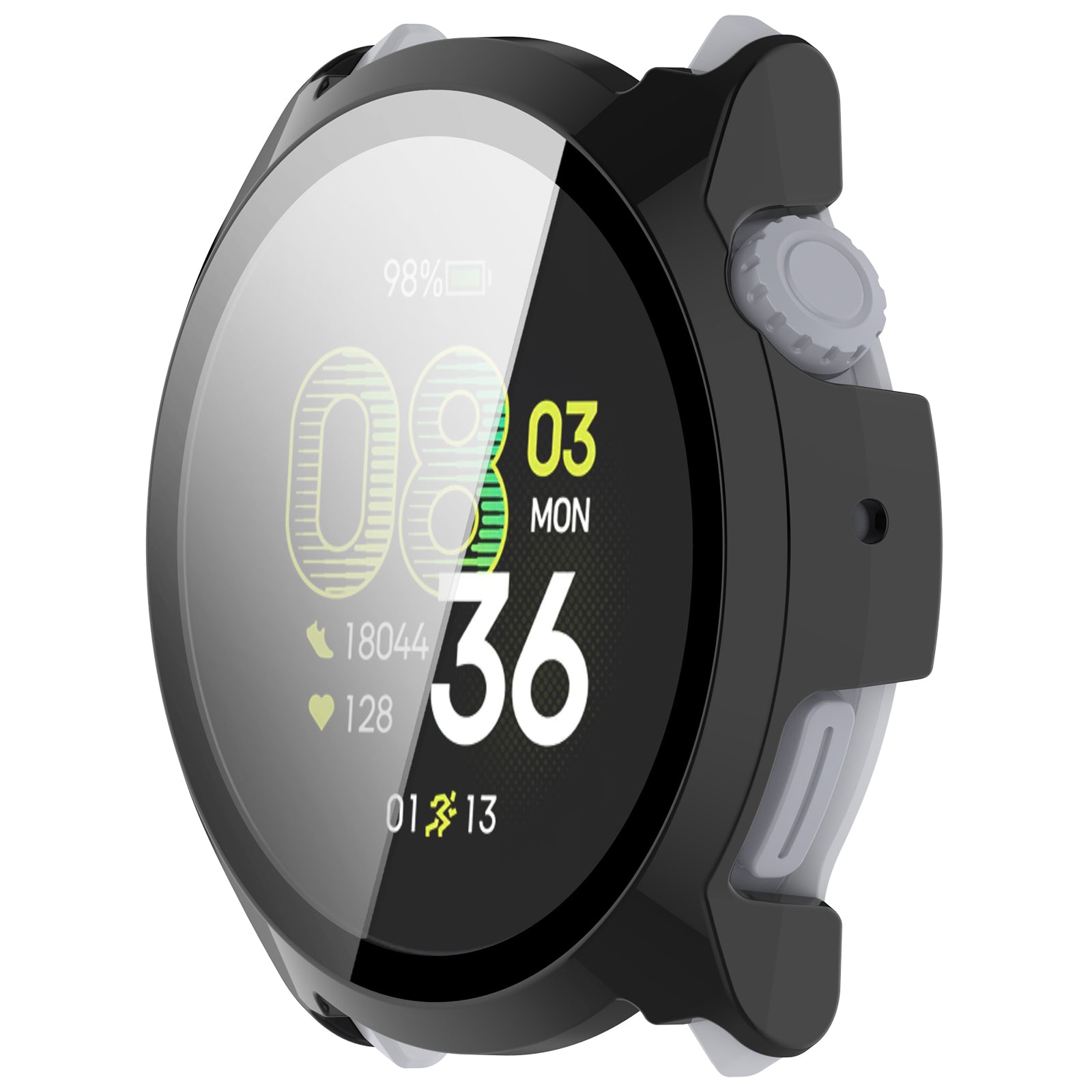 Coros Pace 4 PC Case with Glass (Black)