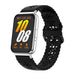 Samsung Galaxy Fit 3 Silicone Strap with Pattern (Black)