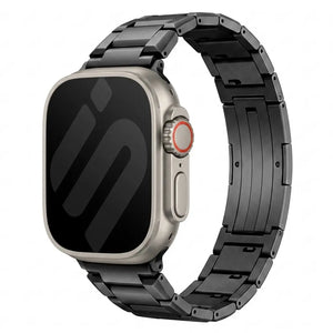Correa titanio refinado Apple Watch (negro)