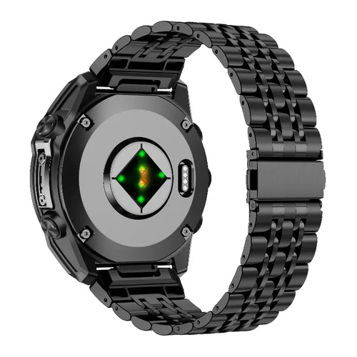 Correa acero '7 beads' premium Garmin Approach S60 (negro)