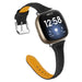 Fitbit Versa 3 Slim Leather Strap (Black)