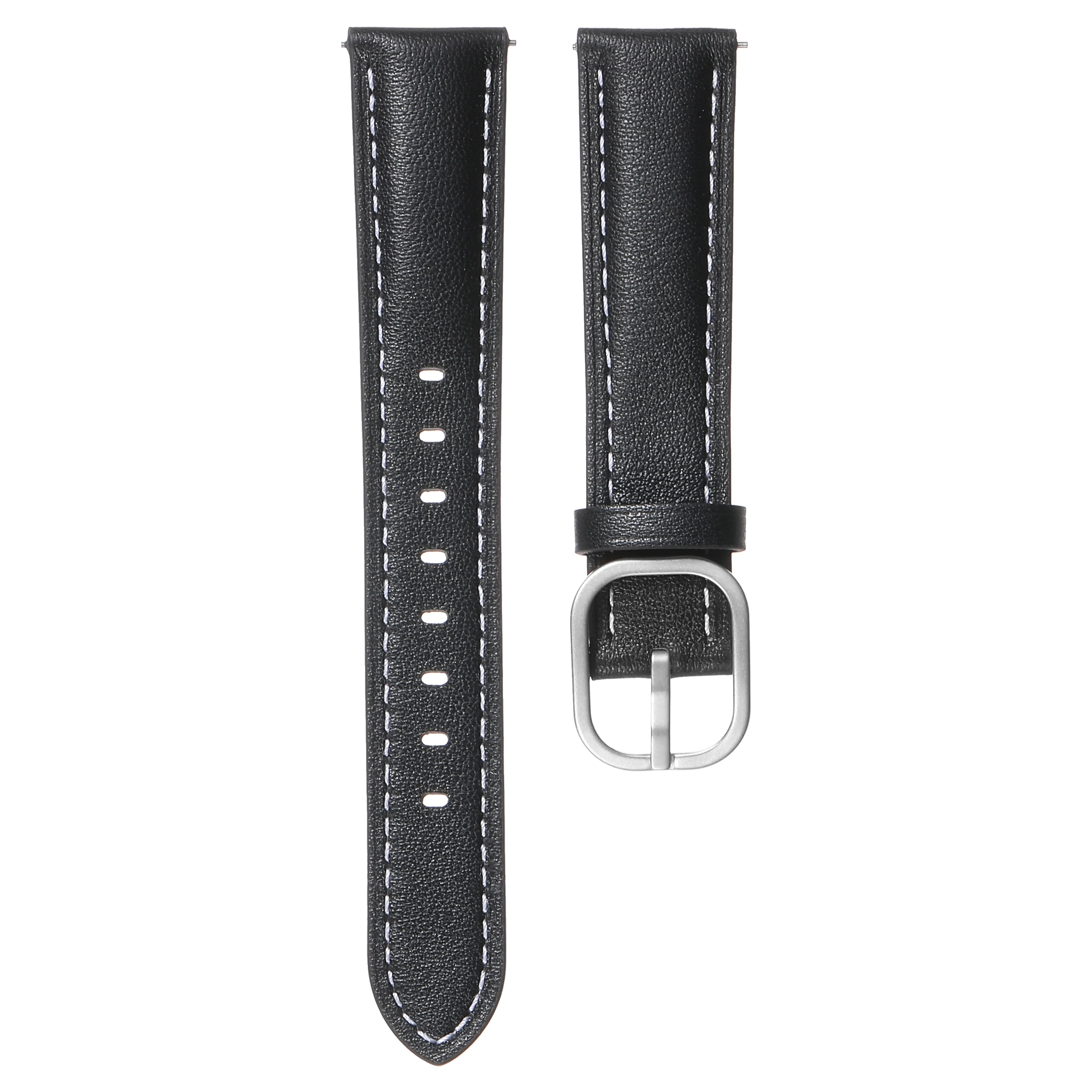 Withings Steel HR - 36mm Square Leather Strap (Black)