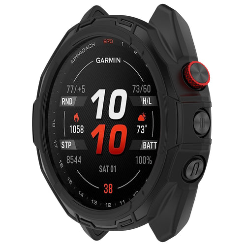 Funda resistente TPU Garmin Approach S70 - 42mm (negro)