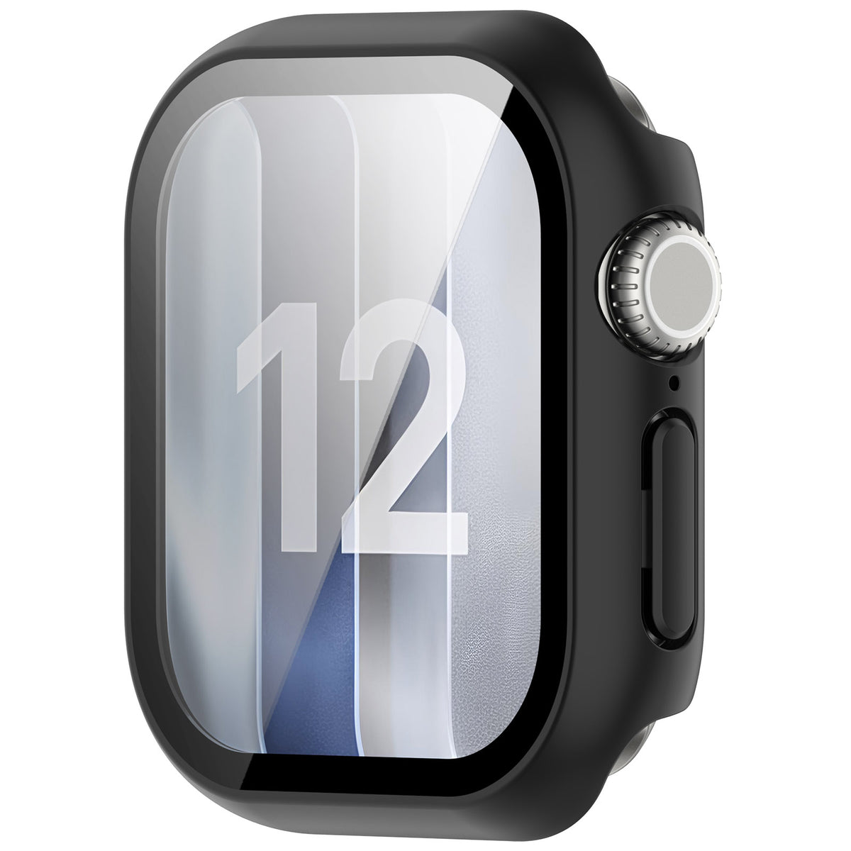 Funda rígida con cristal Apple Watch 12 - 46mm (negro)