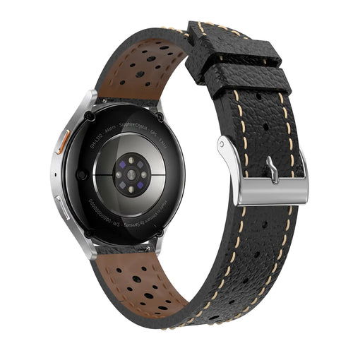 Correa cuero zephyr Huawei Watch 3 (Pro) (negro)