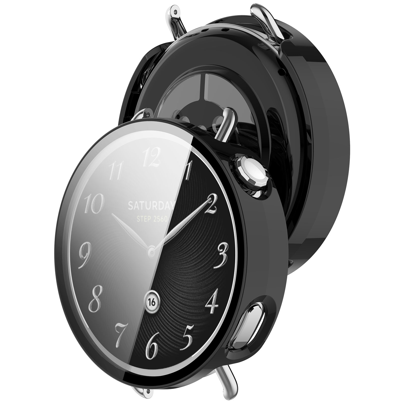 Funda PC con vidrio Xiaomi Watch S4 - 41mm (negro)