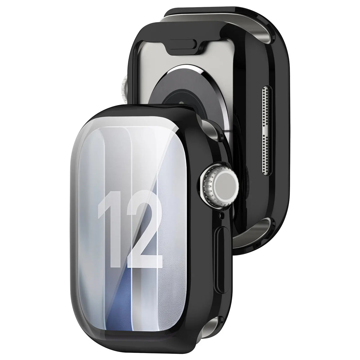 Apple Watch 12 - 46mm TPU Case Full Cover (Black)