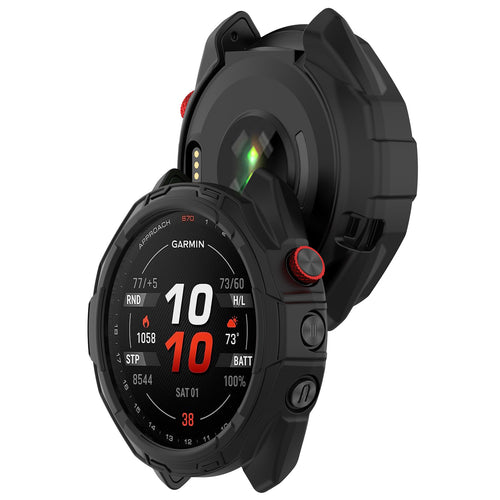 Funda resistente TPU Garmin Approach S70 - 42mm (negro)