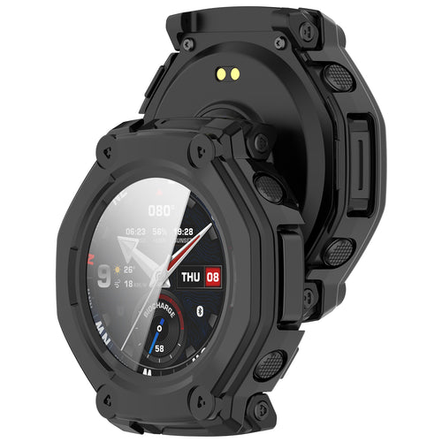 Funda PC con cristal Amazfit T-Rex 3 Pro - 44mm (negro)