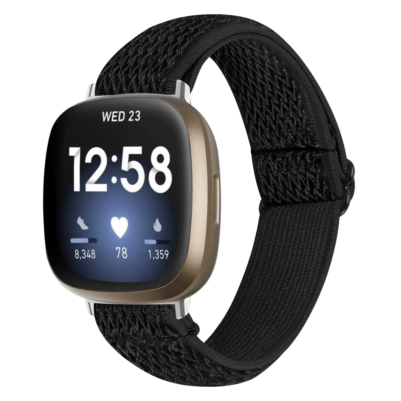 Correa elástica Fitbit Versa 3 (negro)