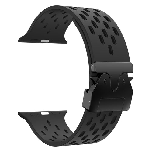 Correa silicona air con P-buckle Apple Watch (negra)