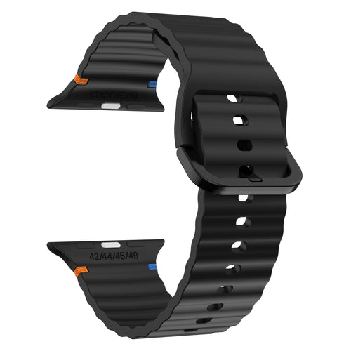 Correa silicona Wave Apple Watch (negra)