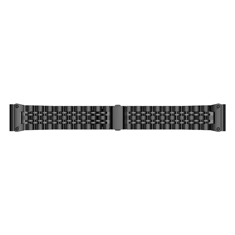 Correa acero '7 beads' premium Garmin Approach S60 (negro)