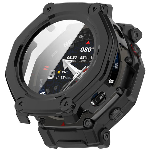Funda PC con cristal Amazfit T-Rex 3 Pro - 44mm (negro)