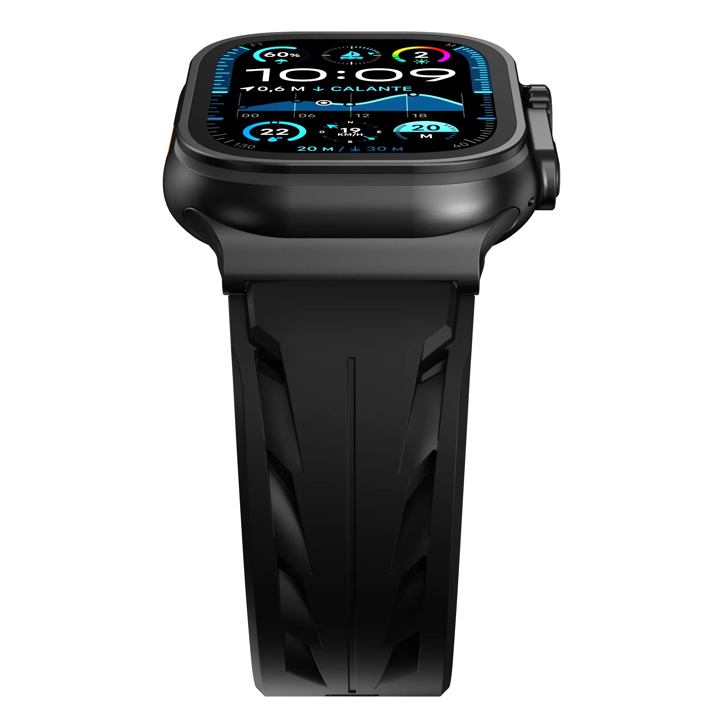 Apple Watch Race Silicone Strap (Black)