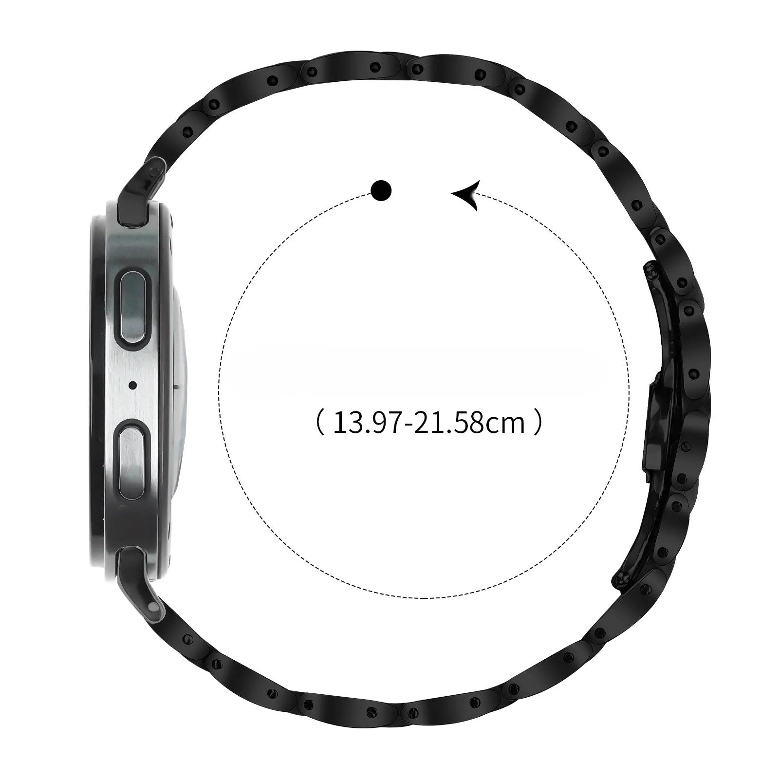 Correa acero delgada Samsung Galaxy Watch 8 Classic (negro)