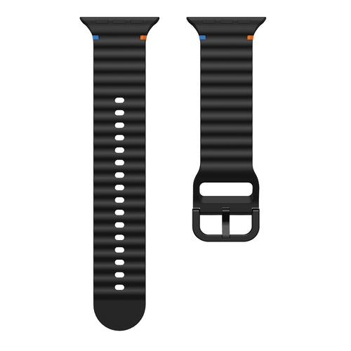 Correa silicona Wave Apple Watch (negra)