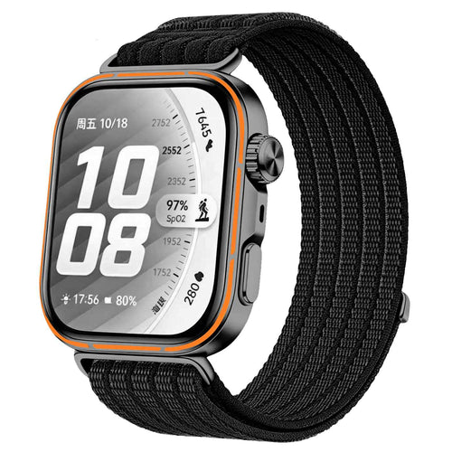 Huawei Watch Fit 4 Pro Ultra Thin Nylon Strap (Black)