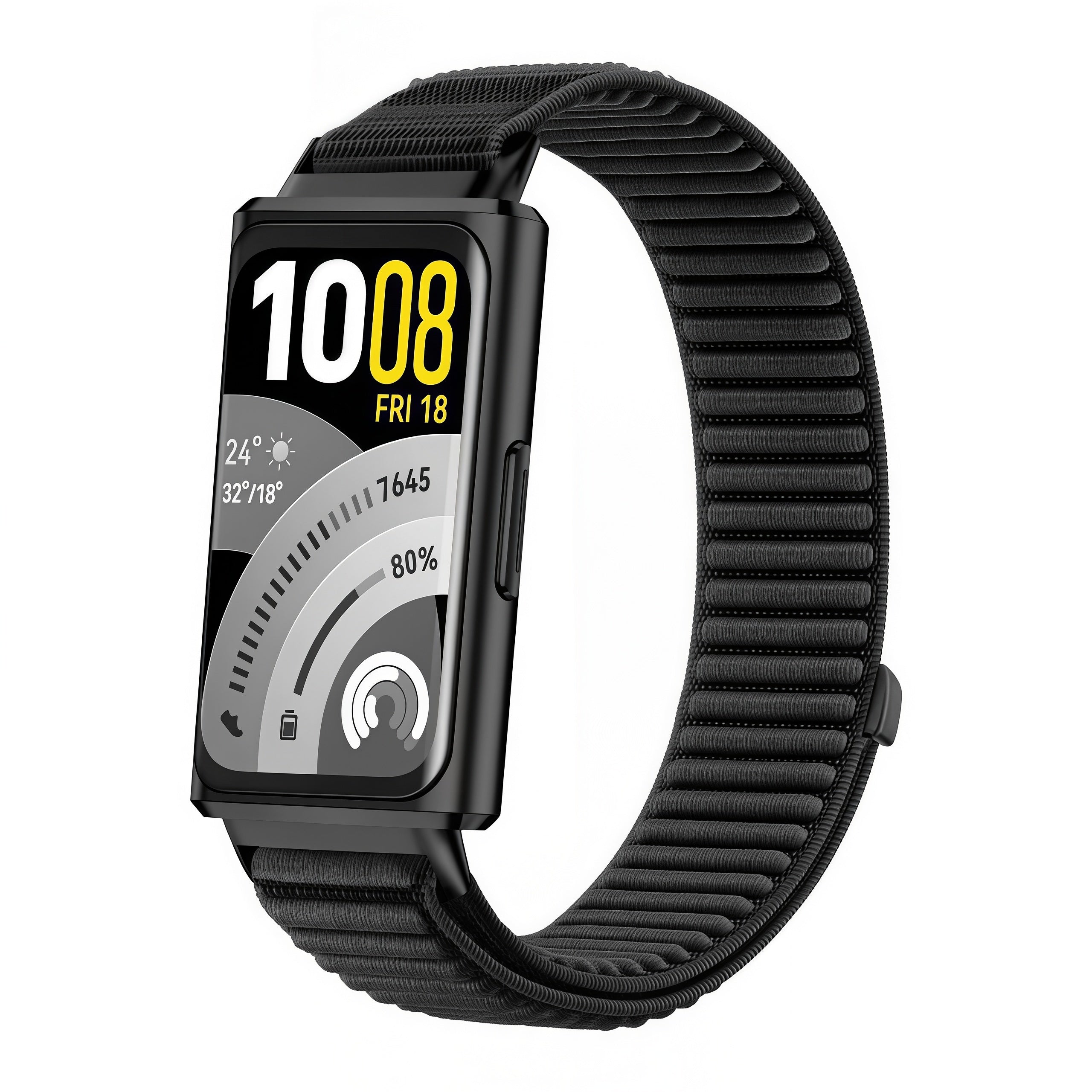 Huawei Band 11 Pro Wave Nylon Strap (Black)