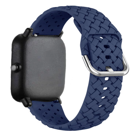 Correa silicona tejida Amazfit GTS 3 (azul oscuro)
