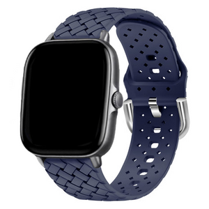 Correa silicona tejida Amazfit GTS 2 (azul oscuro)