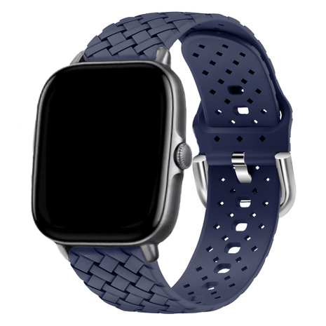 Correa silicona tejida Amazfit GTS 3 (azul oscuro)