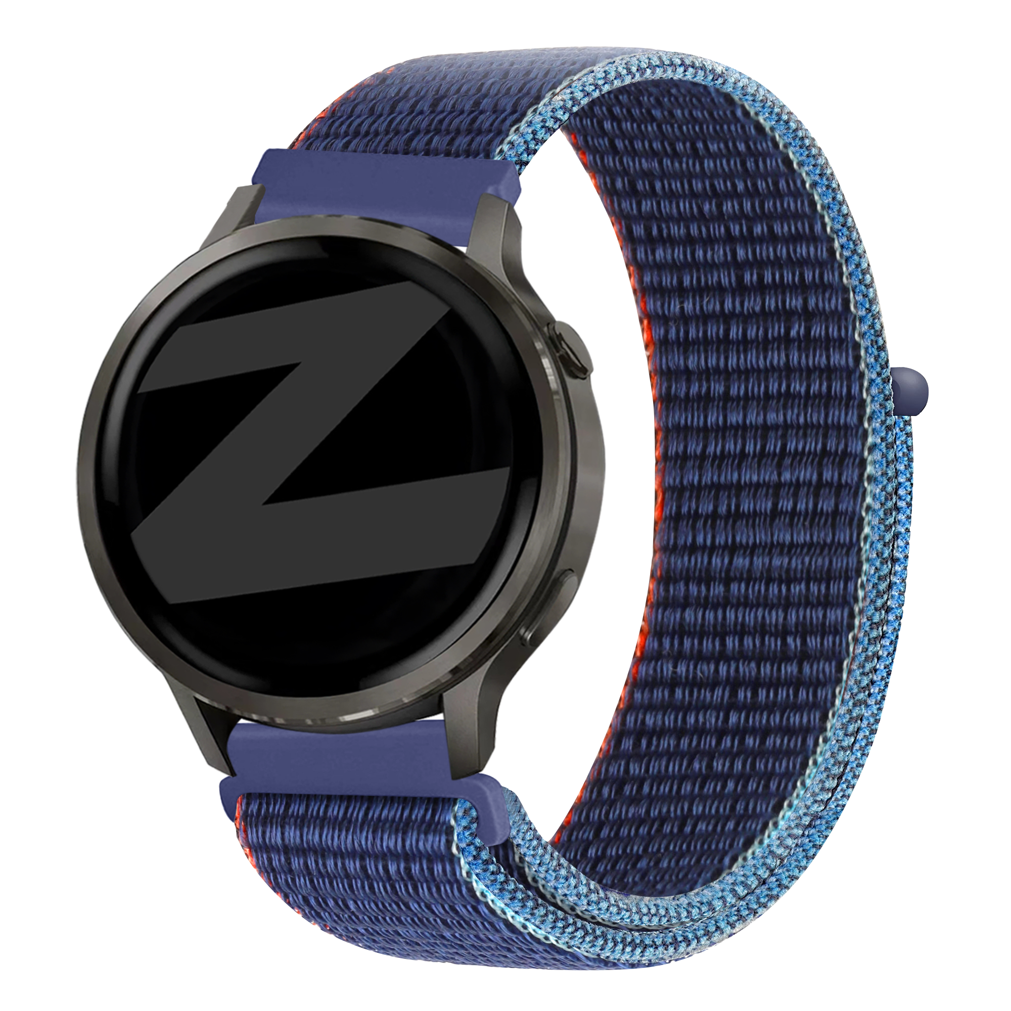 Bandz Garmin Venu 4 - 41mm Nylon Loop Strap (Dark Blue Mix)