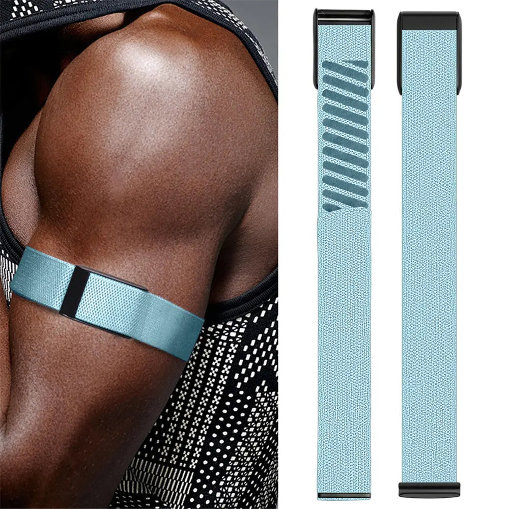 WHOOP 5.0 Biceps Nylon Bracelet (Blue)