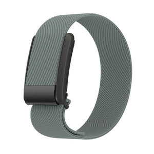 Knitted Nylon Strap, grey-blue