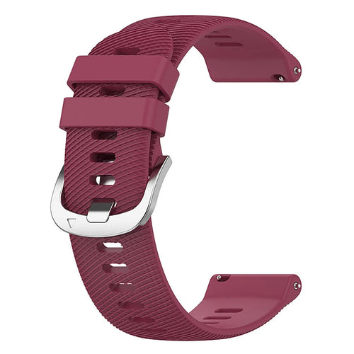 Correa silicona Garmin Vivoactive 6 (rojo vino)