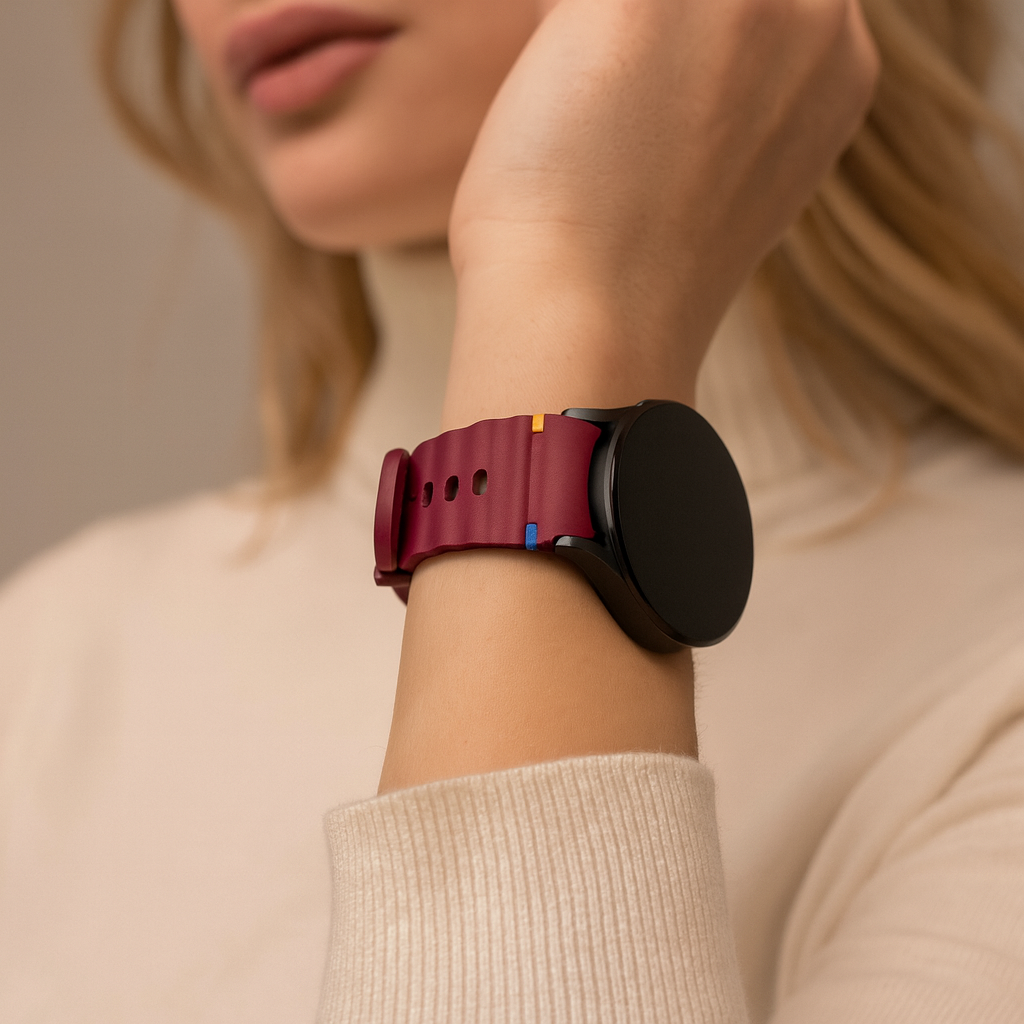 Samsung Galaxy Watch 4 Classic 42mm Wave Strap (Wine Red)