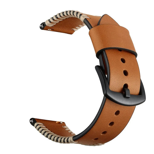 ICE Smart TKS Rectangular 1.41 Stitched Leather Strap (Brown)