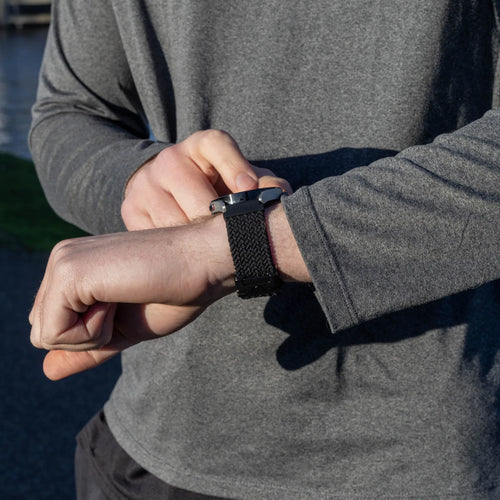 ICE Smart TKS Rectangular 1.41 Braided Strap P-Buckle (Black)