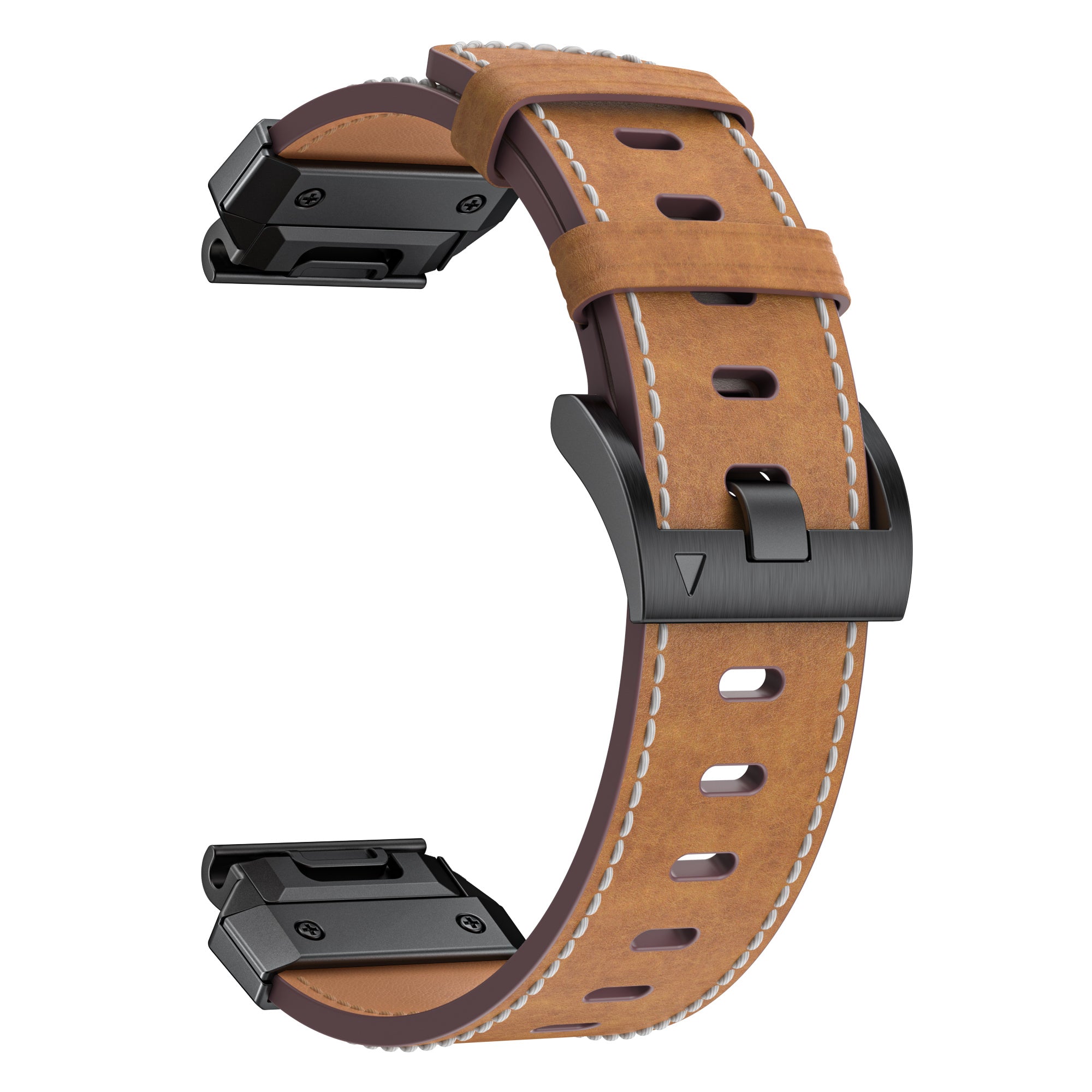 Garmin Quatix 8 - 51mm Genuine Leather Strap (Brown)