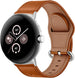 Google Pixel Watch 4 - 41mm Leather Buckle Strap (Brown)