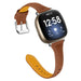 Fitbit Sense Slim Leather Strap (Brown)