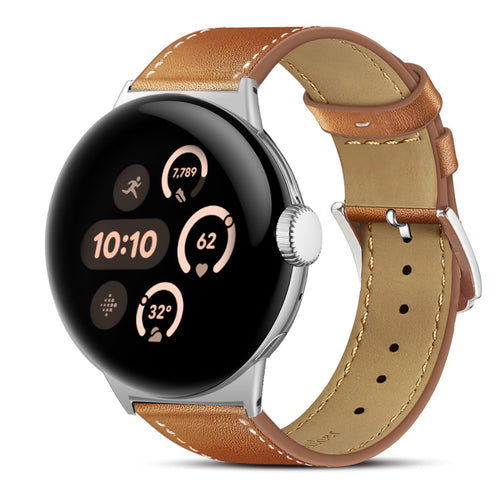Correa cuero moderna Google Pixel Watch 4 - 45mm (marrón)