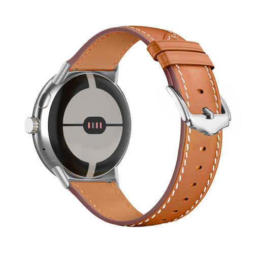 Correa cuero moderna Google Pixel Watch 3 - 45mm (marrón)