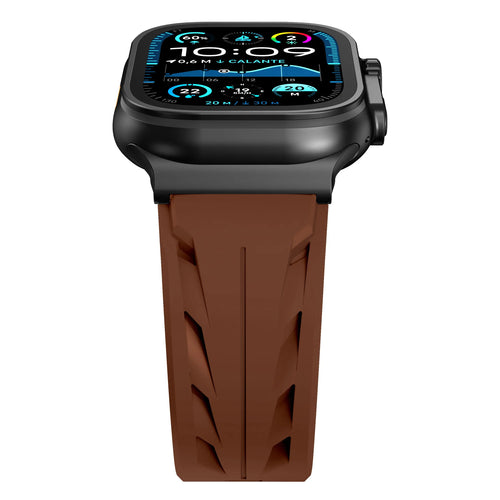Correa silicona race Apple Watch (marrón)