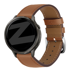 Bandz Garmin Vivoactive 3 Leather Strap 'Deluxe' (Brown)