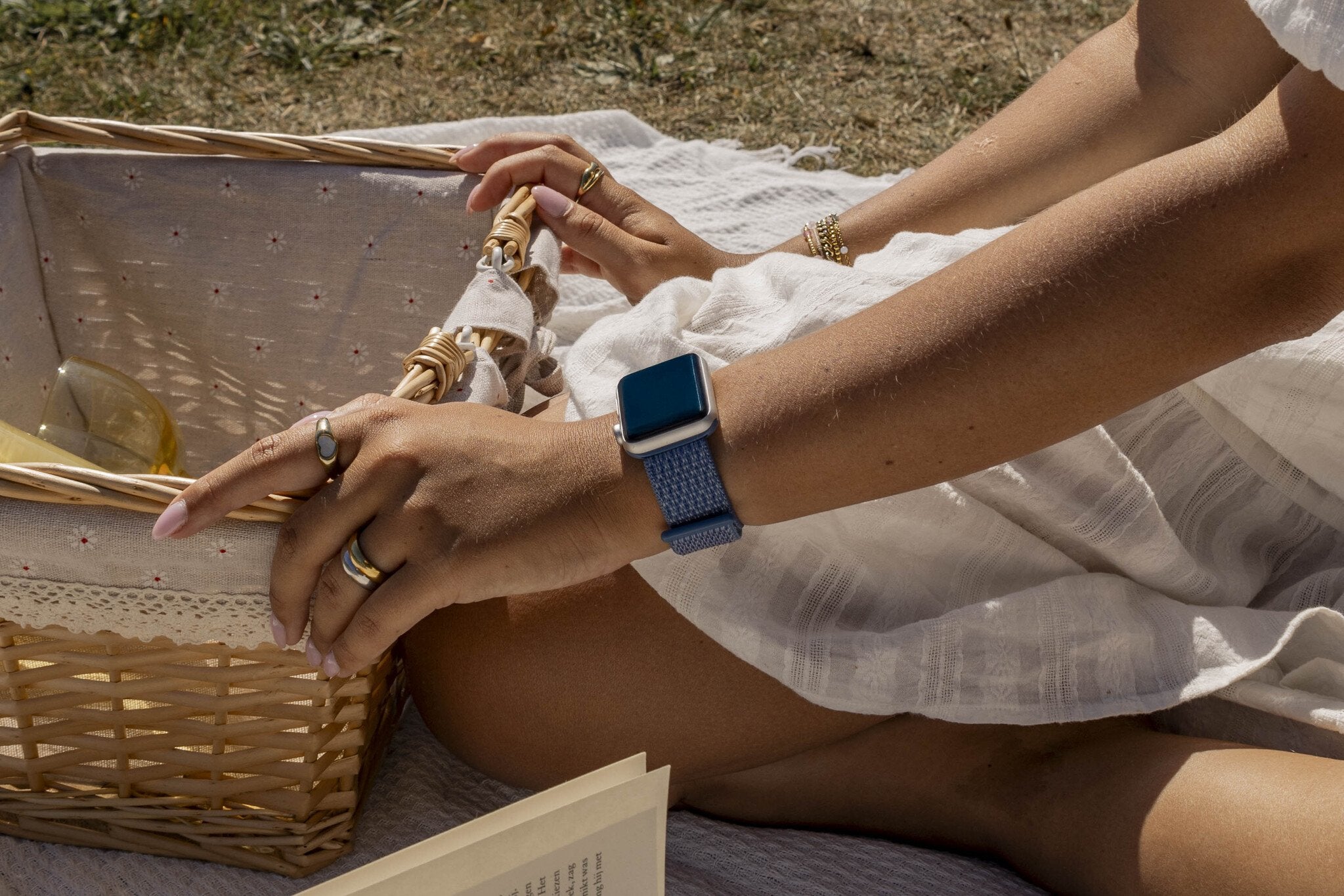 xoxo Wildhearts Apple Watch Nylon Strap (Blue)