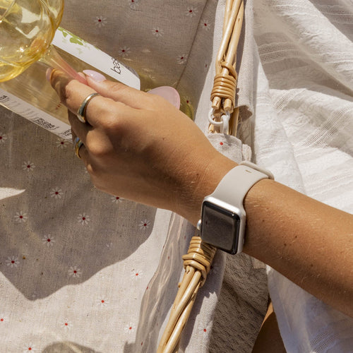 Correa silicona xoxo Wildhearts Apple Watch (blanco estrella)